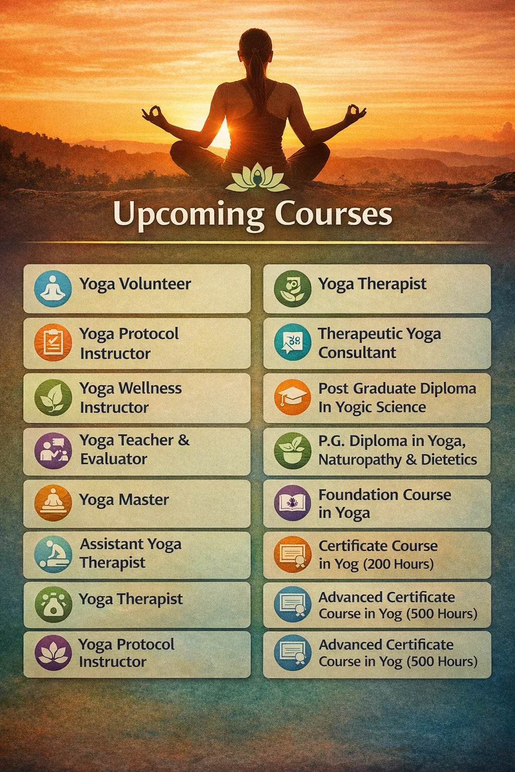 Upcoming Courses